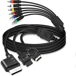 XMSJSIY PS2 PS3 Component RCA AV HDTV Cable Compatible with 3 in 1-1.8M XMSJSIY PS2 PS3 Component RCA AV HDTV Cable Compatible with 3 in 1-1.8M