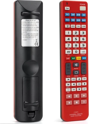 8-in-1 Universal Remote for TV SAT DVD AUX CD VCR HD DVR with IR Learning 8-in-1 Universal Remote for TV SAT DVD AUX CD VCR HD DVR with IR Learning