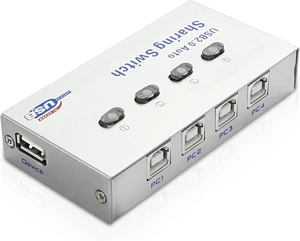 XMSJSIY USB 2.0 Sharing Switch Selector 4 in 1 Out Printer Sharer Switcher XMSJSIY USB 2.0 Sharing Switch Selector 4 in 1 Out Printer Sharer Switcher