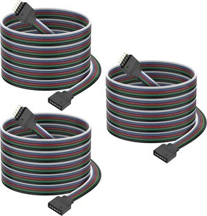 XMSJSIY 5 PIN JST RGBW Extension Cable LED Strip Connector Wire- 3PCS XMSJSIY 5 PIN JST RGBW Extension Cable LED Strip Connector Wire- 3PCS