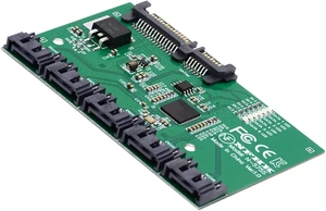 Cablecc 6Gbps SATA 3.0 1 to 5 Splitter Ports HUB Adapter Converter PM Multiplier Port Selector JMB575 Cablecc 6Gbps SATA 3.0 1 to 5 Splitter Ports HUB Adapter Converter PM Multiplier Port Selector JMB575