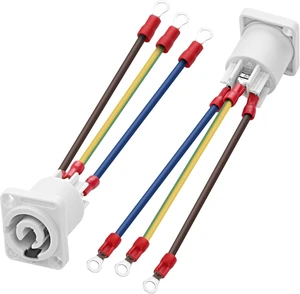 XMSJSIY PowerCon Power Cable PowerCon Output Female Panel Mount to O Ring XMSJSIY PowerCon Power Cable PowerCon Output Female Panel Mount to O Ring
