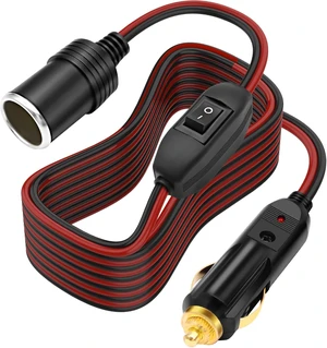 XMSJSIY Cigarette Lighter Extension Cord 14AWG 12V-24V - 3M/9.84FT XMSJSIY Cigarette Lighter Extension Cord 14AWG 12V-24V - 3M/9.84FT