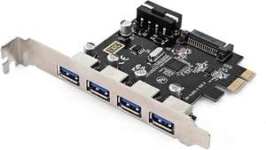 ChenYang 4 Port PCI-E 1X to 4 USB 3.0 HUB PCI Express Expansion Card Adapter with 120mm PCI-E Slot Bracket ChenYang 4 Port PCI-E 1X to 4 USB 3.0 HUB PCI Express Expansion Card Adapter with 120mm PCI-E Slot Bracket