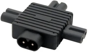 cablecc IEC 320 Figure 8 C8 Male to 3X Female C7 Splitter Power Adapter for Power Supply 1 in 3 Out cablecc IEC 320 Figure 8 C8 Male to 3X Female C7 Splitter Power Adapter for Power Supply 1 in 3 Out