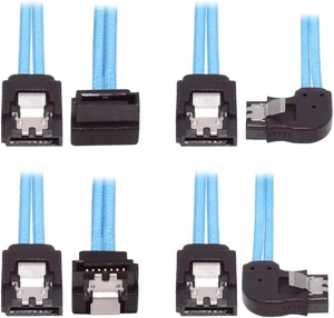 cablecc 4pcs/Set 6Gbps Angled Type Internal 4-SATA Host to 4SATA 7pin Target Disk Data Server 90 Degree Cable 25cm cablecc 4pcs/Set 6Gbps Angled Type Internal 4-SATA Host to 4SATA 7pin Target Disk Data Server 90 Degree Cable 25cm