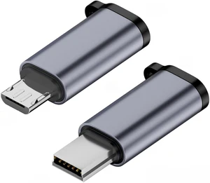 chenyang 2 Pack USB 2.0 Micro USB/Mini USB Male to USB C Female 480Mbps Data Transfer 12W 5V 2.4A Charging Converter Adapter chenyang 2 Pack USB 2.0 Micro USB/Mini USB Male to USB C Female 480Mbps Data Transfer 12W 5V 2.4A Charging Converter Adapter