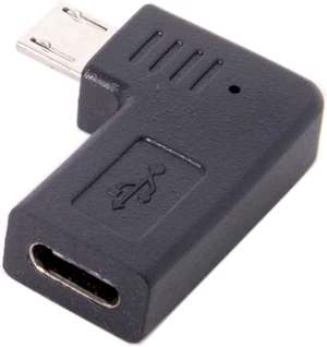 cablecc USB-C Type-C Female to Micro USB 2.0 5Pin Male Data Adapter 90 Degree Left & Right Angled Type (Left Angled) cablecc USB-C Type-C Female to Micro USB 2.0 5Pin Male Data Adapter 90 Degree Left & Right Angled Type (Left Angled)