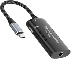 Chenyang USB C Power Converter,DC Power 5.5x2.5mm Input to USB C 100W with 15W Type C and 12W Type A Output PD Emulator Trigger Charge Cable Adapter Chenyang USB C Power Converter,DC Power 5.5x2.5mm Input to USB C 100W with 15W Type C and 12W Type A Output PD Emulator Trigger Charge Cable Adapter
