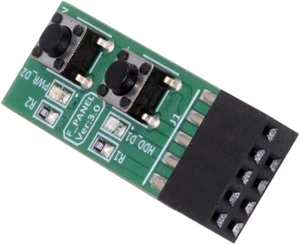 cablecc Reset Power Jumper Mainboard 9Pin Power Starter Board for Computer Switching Board Adapter with Button for Maintenance Task cablecc Reset Power Jumper Mainboard 9Pin Power Starter Board for Computer Switching Board Adapter with Button for Maintenance Task