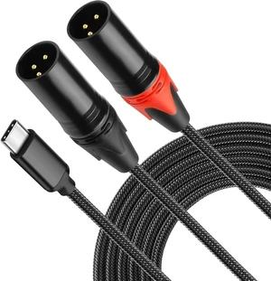 XMSJSIY USB C to Dual XLR Microphone Cable Type C Male to XLR Male Stereo XMSJSIY USB C to Dual XLR Microphone Cable Type C Male to XLR Male Stereo