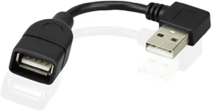 cablecc Type USB 2.0 Type-A Male Right Angled to USB Female 90 Degree Type Extension Cable 10cm cablecc Type USB 2.0 Type-A Male Right Angled to USB Female 90 Degree Type Extension Cable 10cm