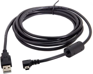 cablecc Mini USB B Type 5pin Male Left Angled 90 Degree to USB 2.0 Male Data Cable with Ferrite 3.0m cablecc Mini USB B Type 5pin Male Left Angled 90 Degree to USB 2.0 Male Data Cable with Ferrite 3.0m