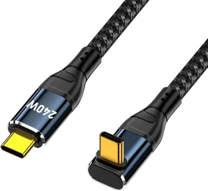 chenyang USB C to USB C 240W Cable 480Mbps 48V 5A 90 Degree UP Angled Compatible with USB2.0 100W Charging 1.0M chenyang USB C to USB C 240W Cable 480Mbps 48V 5A 90 Degree UP Angled Compatible with USB2.0 100W Charging 1.0M