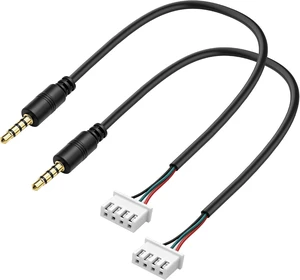 XMSJSIY 1/8" 3.5mm TRRS to XH2.54 4Pin Terminal Male to Female XMSJSIY 1/8" 3.5mm TRRS to XH2.54 4Pin Terminal Male to Female