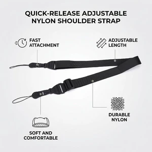 LICAEVEY Nylon Shoulder Strap with Arrow Storage Case Buckles, Adjustable Camera Strap for Tablet Laptop Telescope Case, 60 115CM Comfortable Wide for Heavy Load, Universal LICAEVEY Nylon Shoulder Strap with Arrow Storage Case Buckles, Adjustable Camera Strap for Tablet Laptop Telescope Case, 60 115CM Comfortable Wide for Heavy Load, Universal