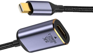 cablecc Mini DisplayPort 1.4 Source to HDMI 2.0 Display 8K 60hz UHD 4K MINI-DP to HDMI Male Monitor Adapter Cable cablecc Mini DisplayPort 1.4 Source to HDMI 2.0 Display 8K 60hz UHD 4K MINI-DP to HDMI Male Monitor Adapter Cable
