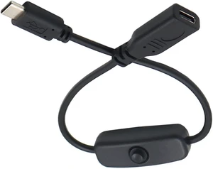 chenyang USB C Power Switch Extension Cable USB C Male to Female with On/Off Power Switch Button DC 5V Power Extension Cable for Laptop Keyboard Raspberry Pi 4B chenyang USB C Power Switch Extension Cable USB C Male to Female with On/Off Power Switch Button DC 5V Power Extension Cable for Laptop Keyboard Raspberry Pi 4B
