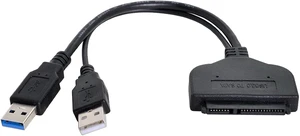 chenyang SATA to USB Cable USB 3.0 to 2.5" SATA 22Pin Hard Disk Driver Cable with USB Power Cable chenyang SATA to USB Cable USB 3.0 to 2.5" SATA 22Pin Hard Disk Driver Cable with USB Power Cable