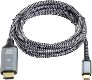 cablecc USB4 USB-C Type-C Source to HDMI 2.0 Display 8K UHD 4K DP to HDMI Male Monitor Cable Connector 1.8m 6ft cablecc USB4 USB-C Type-C Source to HDMI 2.0 Display 8K UHD 4K DP to HDMI Male Monitor Cable Connector 1.8m 6ft
