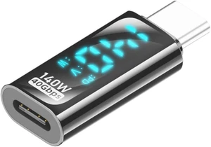 chenyang USB C Digital Display Adapter, USB 4.0 Type C Male to Female 40Gbps 8K@60Hz Data Transfer PD 140W Fast Charging Power Meter Tester Converter Adapter chenyang USB C Digital Display Adapter, USB 4.0 Type C Male to Female 40Gbps 8K@60Hz Data Transfer PD 140W Fast Charging Power Meter Tester Converter Adapter