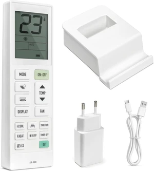 SR-80E Universal A/C Air Conditioner Remote with 2-in-1 Stand & App Control SR-80E Universal A/C Air Conditioner Remote with 2-in-1 Stand & App Control