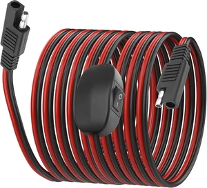 XMSJSIY SAE Extension Cable with ON/Off Switch 14AWG Solar Power Cable XMSJSIY SAE Extension Cable with ON/Off Switch 14AWG Solar Power Cable
