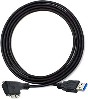 Cablecc Dual Screws 90 Degree Right Angled Micro USB Mount to USB3.0 Data Cable for Industrial Camera 5M Cablecc Dual Screws 90 Degree Right Angled Micro USB Mount to USB3.0 Data Cable for Industrial Camera 5M