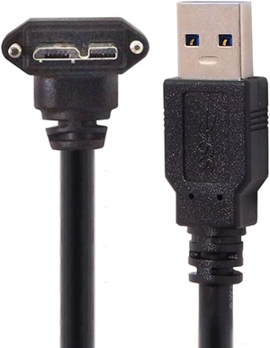 chenyang Micro USB 3.0 Cable USB 3.0 Type A Male to Micro B Male 90 Degree UP Angled Cable with Mount Panel Screws 3.0M chenyang Micro USB 3.0 Cable USB 3.0 Type A Male to Micro B Male 90 Degree UP Angled Cable with Mount Panel Screws 3.0M