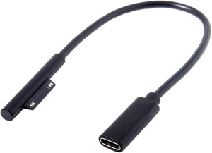 cablecc DC 15V Type-C USB-C Female to Surface Pro3 Pro4 Pro5 Pro6 Book Pro Charge Cable for Laptop cablecc DC 15V Type-C USB-C Female to Surface Pro3 Pro4 Pro5 Pro6 Book Pro Charge Cable for Laptop