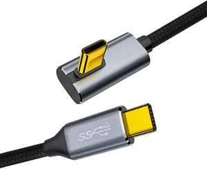 chenyang USB C Cable,USB 3.1 Gen 2 Type C to C 10Gbps Data Transfer PD 100W Fast Charging 90 Degree Angled Nylon Braided Cable Support Video Output 9.84FT/3.0M chenyang USB C Cable,USB 3.1 Gen 2 Type C to C 10Gbps Data Transfer PD 100W Fast Charging 90 Degree Angled Nylon Braided Cable Support Video Output 9.84FT/3.0M
