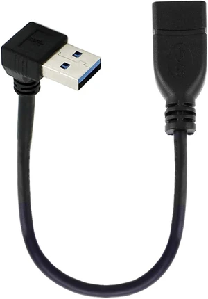 Cablecc USB 3.0 Type-A Male to USB 3.0 Type-A Female Extension Cable 20cm 5Gbps 90 Degree (Up Angled) Cablecc USB 3.0 Type-A Male to USB 3.0 Type-A Female Extension Cable 20cm 5Gbps 90 Degree (Up Angled)