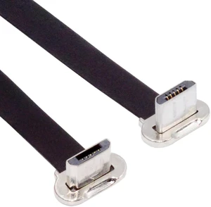chenyang Micro USB Short Flat Cable, USB 2.0 Micro USB 5Pin Dual 90 Degree Angled 5V2A Fast Charge Data Extension Cable 0.52FT chenyang Micro USB Short Flat Cable, USB 2.0 Micro USB 5Pin Dual 90 Degree Angled 5V2A Fast Charge Data Extension Cable 0.52FT