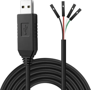 XMSJSIY USB to TTL Serial Cable USB Type-A FTDI to 4pin TTL UART Module Data Download Cable Serial Converter Adapter Compatible with Windows - 1M / 3.28FT XMSJSIY USB to TTL Serial Cable USB Type-A FTDI to 4pin TTL UART Module Data Download Cable Serial Converter Adapter Compatible with Windows - 1M / 3.28FT