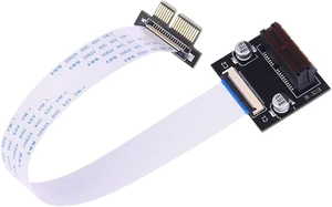 chenyang PCI-E X1 Extension Adapter PCI Express X1 Low Profile Angled Riser Card Extender Relocate Adapter chenyang PCI-E X1 Extension Adapter PCI Express X1 Low Profile Angled Riser Card Extender Relocate Adapter