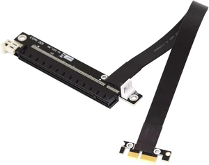 Cablecc PCI-E Gen3.0 1x to 16x Riser Cable 30cm PCI-Express PCI-E X16 Extender Right Angled Elbow Design (0.3M) Cablecc PCI-E Gen3.0 1x to 16x Riser Cable 30cm PCI-Express PCI-E X16 Extender Right Angled Elbow Design (0.3M)