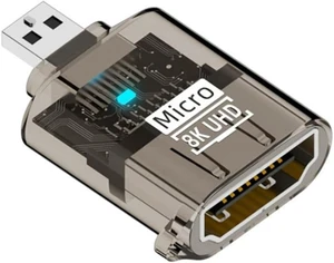 chenyang HDMI 2.1 Adapter,Micro HDMI Male to HDMI Female Extension HDTV Adapter Support 7680 * 4320/8K@60Hz/4K@120Hz chenyang HDMI 2.1 Adapter,Micro HDMI Male to HDMI Female Extension HDTV Adapter Support 7680 * 4320/8K@60Hz/4K@120Hz