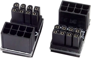 cablecc ATX 8Pin Female to 8pin Male 180 Degree AngledPower Adapter for Desktops Graphics Card cablecc ATX 8Pin Female to 8pin Male 180 Degree AngledPower Adapter for Desktops Graphics Card