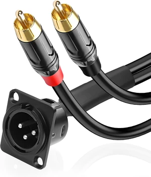 XMSJSIY D-Type XLR to RCA Stereo Audio Splitter Cable - 1M/3.28FT XMSJSIY D-Type XLR to RCA Stereo Audio Splitter Cable - 1M/3.28FT