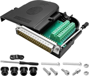 XMSJSIY DB37 Male Solderless Breakout Connector D-SUB 37 Pin Serial Adapter XMSJSIY DB37 Male Solderless Breakout Connector D-SUB 37 Pin Serial Adapter