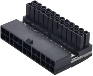 chenyang ATX 24Pin Male to Female 90 Degree Angled Mainboard PSU Power Supply Header Direction Gender Changer Connector Adapter chenyang ATX 24Pin Male to Female 90 Degree Angled Mainboard PSU Power Supply Header Direction Gender Changer Connector Adapter
