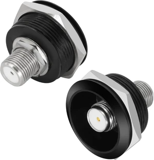 XMSJSIY F-Type Panel Mount F-Type Female to Female Coupler Adapter- 2PCS XMSJSIY F-Type Panel Mount F-Type Female to Female Coupler Adapter- 2PCS