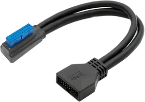 chenyang 9.45Inch USB 3.0 Front Panel Header 19/20Pin Male to Female Mainboard Header Port 90 Degree Left Angled Extension Cable Adapter chenyang 9.45Inch USB 3.0 Front Panel Header 19/20Pin Male to Female Mainboard Header Port 90 Degree Left Angled Extension Cable Adapter