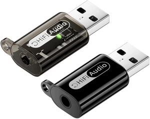 chenyang 2 Pack USB to 3.5mm Headphone Jack Audio Adapter, Mic TRRS, Plug and Play, Support Hi-Res 24bits 96KHz HiFi Sound Quality with DAC Chip chenyang 2 Pack USB to 3.5mm Headphone Jack Audio Adapter, Mic TRRS, Plug and Play, Support Hi-Res 24bits 96KHz HiFi Sound Quality with DAC Chip