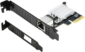 PCIe 4.0 X1 to RJ45 10G Ethernet Network Card RTL8127 Chip High-Speed LAN Adapter with Multi-Speed Compatible with Windows/Linux Desktop, Server, and Gaming PC PCIe 4.0 X1 to RJ45 10G Ethernet Network Card RTL8127 Chip High-Speed LAN Adapter with Multi-Speed Compatible with Windows/Linux Desktop, Server, and Gaming PC