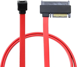 SAS SFF-8482 29+15P to SATA 7P Female 90 Degree Data Cable with Clip 26AWG 6Gbps High Speed Server Internal Cable (0.5M) SAS SFF-8482 29+15P to SATA 7P Female 90 Degree Data Cable with Clip 26AWG 6Gbps High Speed Server Internal Cable (0.5M)