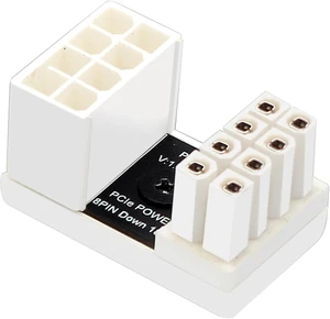 Graphics Card 180 Degree 8P Power Adapter GPU Female to Male 8 Pin Connector Chassis Wire Organization Adapter for Desktop PC (1Piece PH38BW+) Graphics Card 180 Degree 8P Power Adapter GPU Female to Male 8 Pin Connector Chassis Wire Organization Adapter for Desktop PC (1Piece PH38BW+)