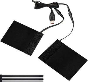 USB Heated Motorcycle Handlebar Grips 5V with 3-Level Temperature Control Aramid Fiber Hand Warmers with Waterproof Switch, Mount, Compatible with Motorbikes, Scooters, ATVs USB Heated Motorcycle Handlebar Grips 5V with 3-Level Temperature Control Aramid Fiber Hand Warmers with Waterproof Switch, Mount, Compatible with Motorbikes, Scooters, ATVs