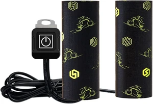 Heated Motorcycle Handlebar Grips 12V with Smart Temperature Control 3-Level Adjustable Aramid Fiber Hand Warmers with Mount, IP67 Waterproof, Anti-Slip Pattern Design for All 12V Motorbikes Heated Motorcycle Handlebar Grips 12V with Smart Temperature Control 3-Level Adjustable Aramid Fiber Hand Warmers with Mount, IP67 Waterproof, Anti-Slip Pattern Design for All 12V Motorbikes