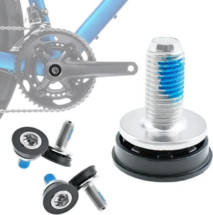 Bike Hex Crank Arm Fixing Bolts with Caps, 8mm Screw Bike Hex Crank Arm Fixing Bolts with Caps, 8mm Screw